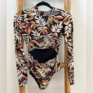 Long sleeve Floral BILLABONG Swim Suit